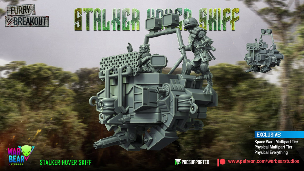 Breakout Stalker Skiff | Warbear Studios 28mm SciFi Wargaming Miniatures Role Playing Miniatures
