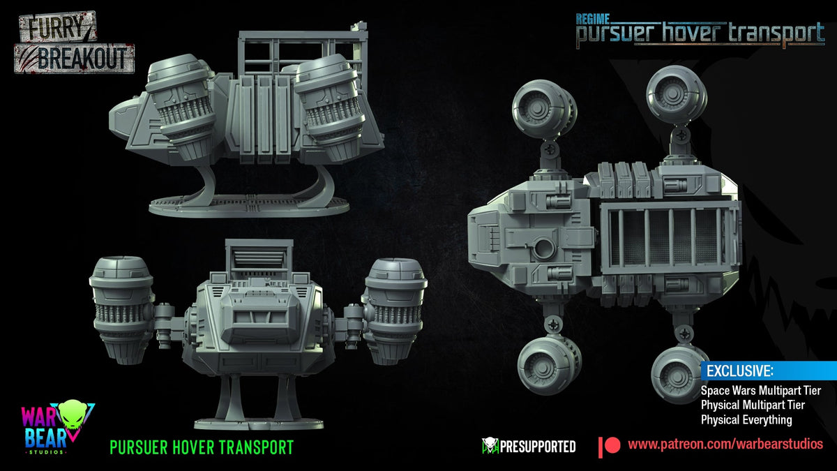 Breakout Regime Transporter | Warbear Studios 28mm SciFi Wargaming Miniatures Role Playing Miniatures