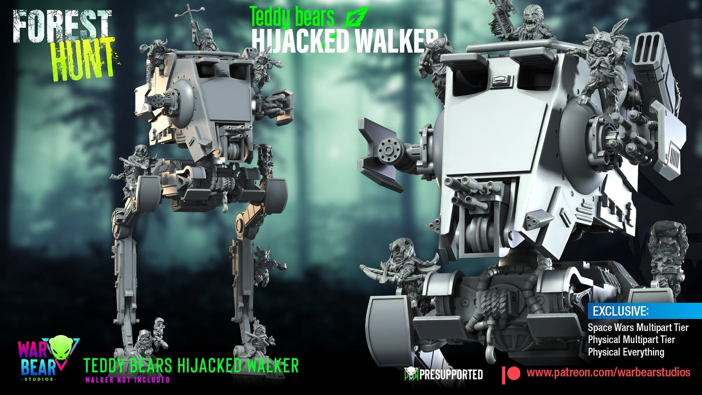 Forest Hunt Hijacked Walker | Warbear Studios 28mm SciFi Wargaming Miniatures Role Playing Miniatures
