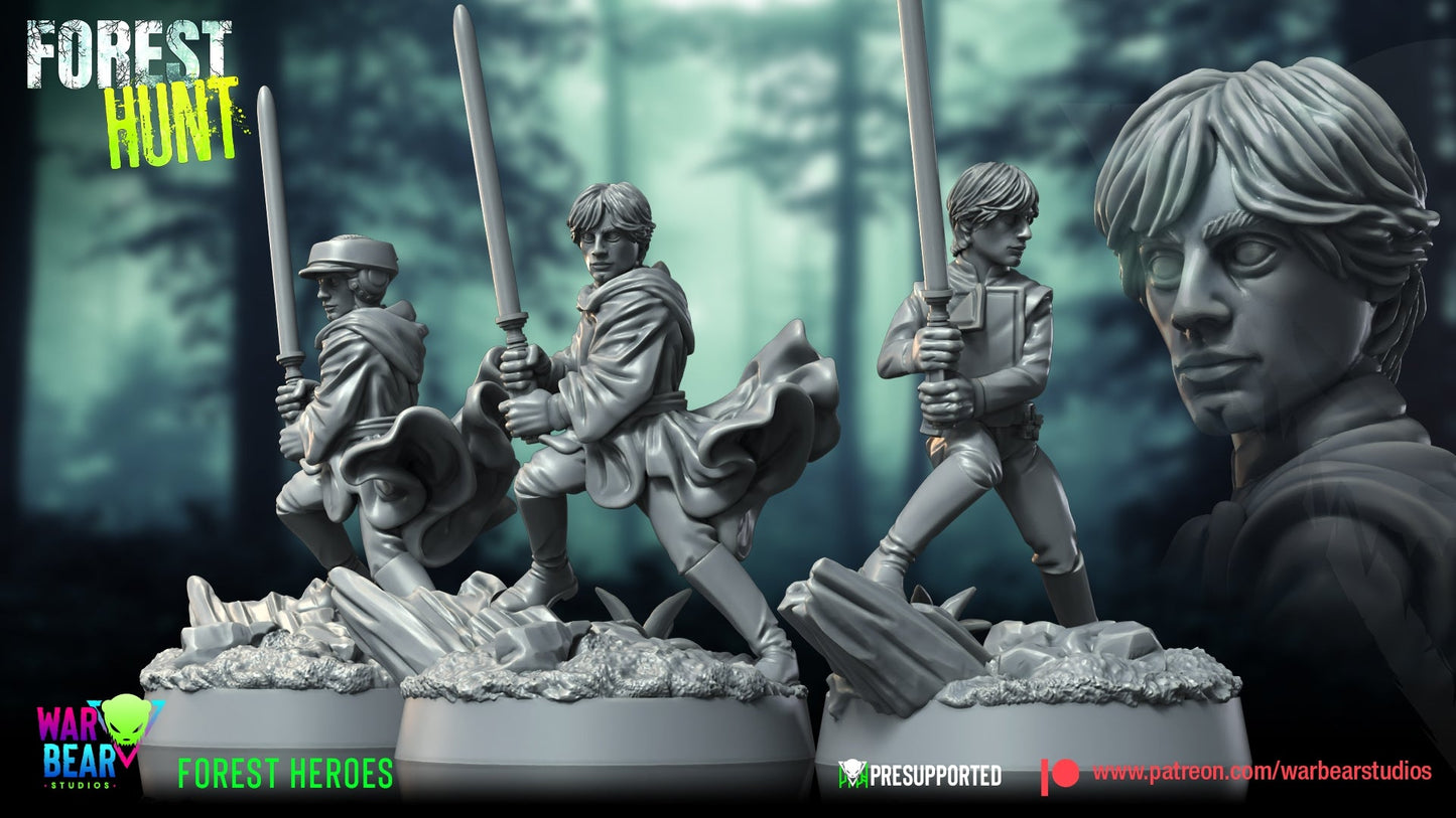 Forest Hunt Farmboy | Warbear Studios 28mm SciFi Wargaming Miniatures Role Playing Miniatures