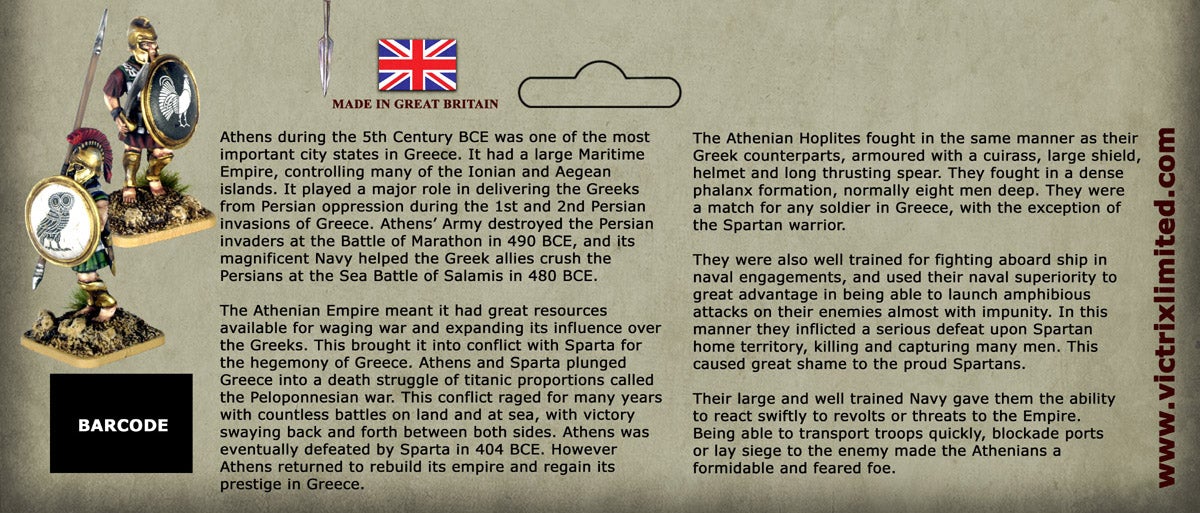 Athenian Armoured Hoplites 5th to 3rd Century BCE