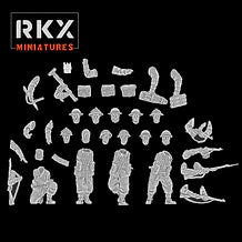 Operation Plunder Canadian Multi Part Build Kit | RKX Miniatures 28mm WW2 Wargaming Miniatures Role Playing Miniatures