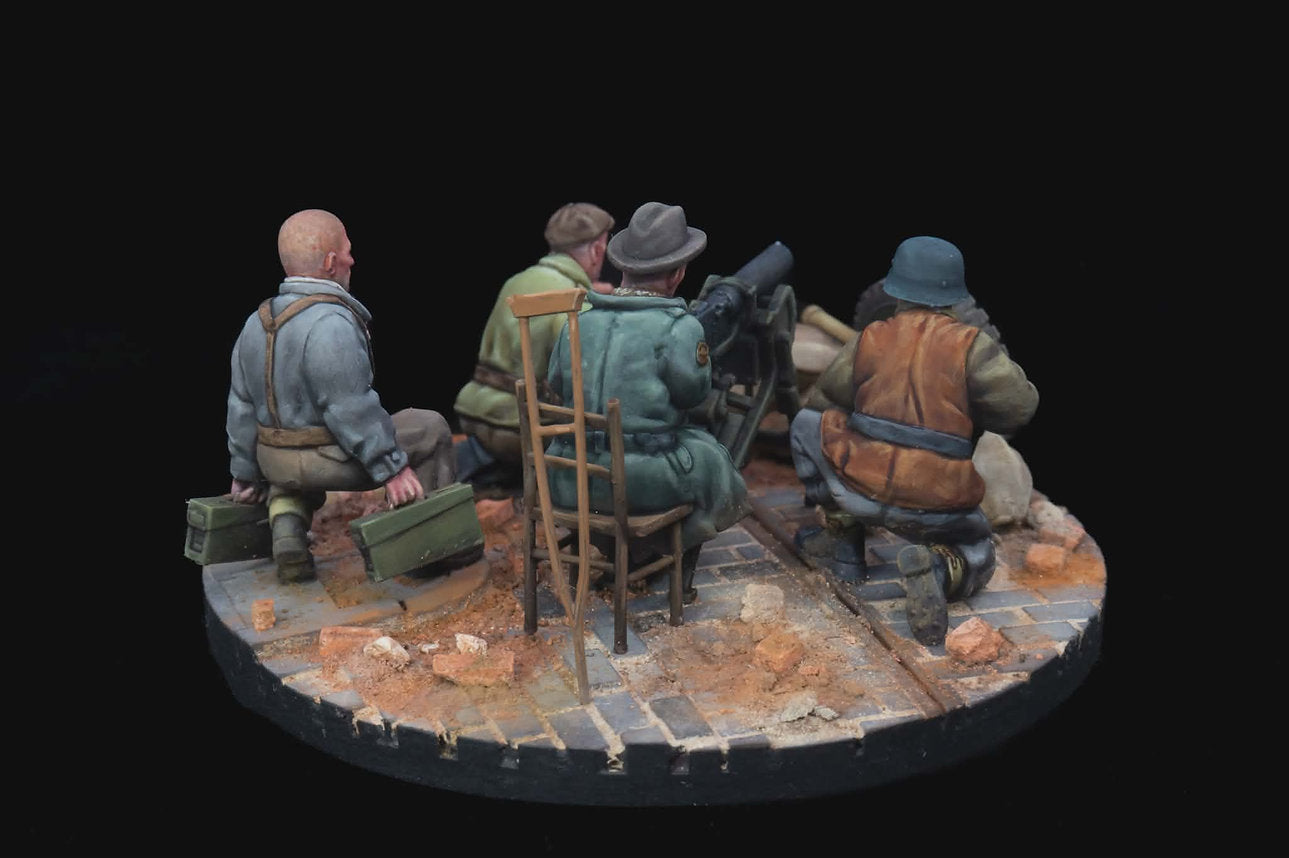 Volkstruum MG08 Team | RKX Miniatures 28mm WW2 Wargaming Miniatures Role Playing Miniatures