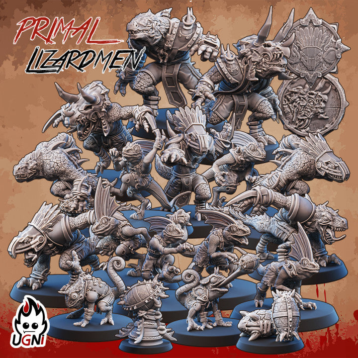 Lizardmen Fantasy Football Team | Ugni Miniatures Role Playing Miniatures