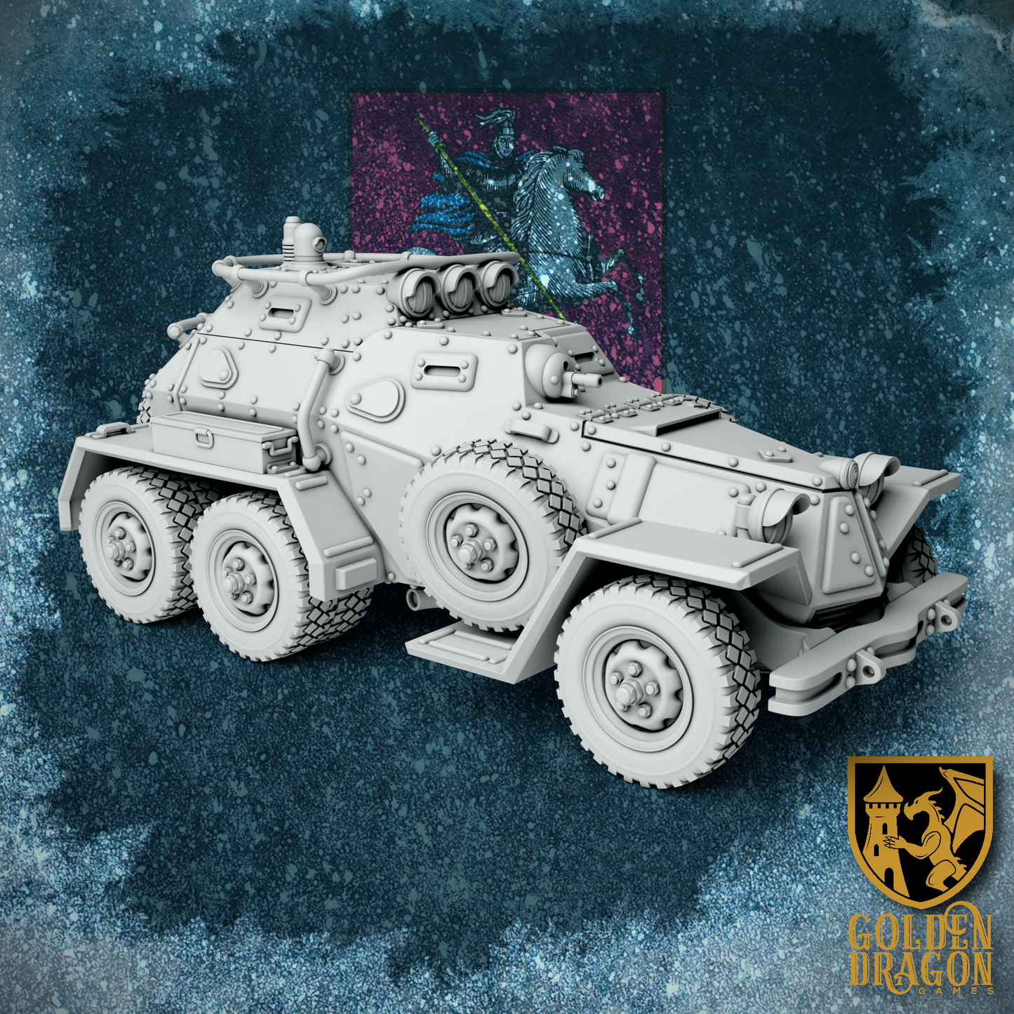 Russian Empire BA-36 Armored Scout Car | Golden Dragon Games Weird WW2 Role Playing Miniatures