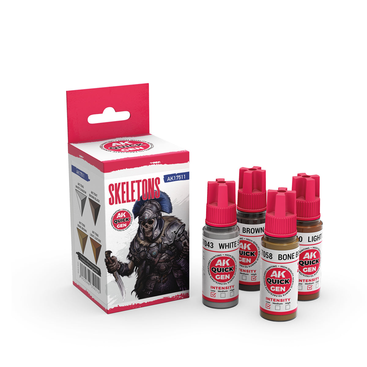 AK-Interactive: Quick Gen Paints: Skeletons (Quick Gen Set)