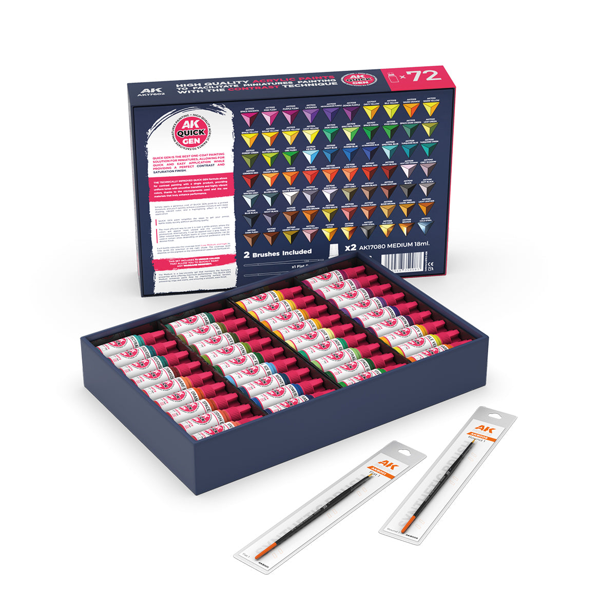 AK-Interactive: Quick Gen Paints: Quick Paint Set 72 Quick Gen Colors