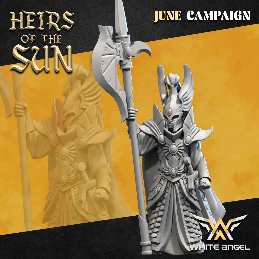 High Elf Captain of the Sun | White Angel 28/32mm Fantasy Wargaming Miniatures