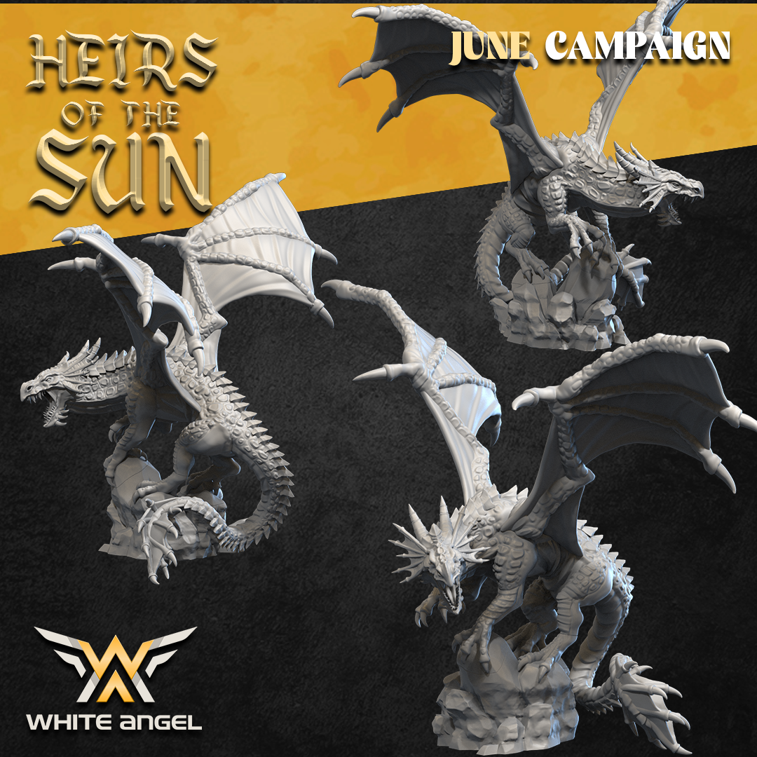 High Elf High Dragon 2 | White Angel 28/32mm Fantasy Wargaming Miniatures Role Playing Miniatures