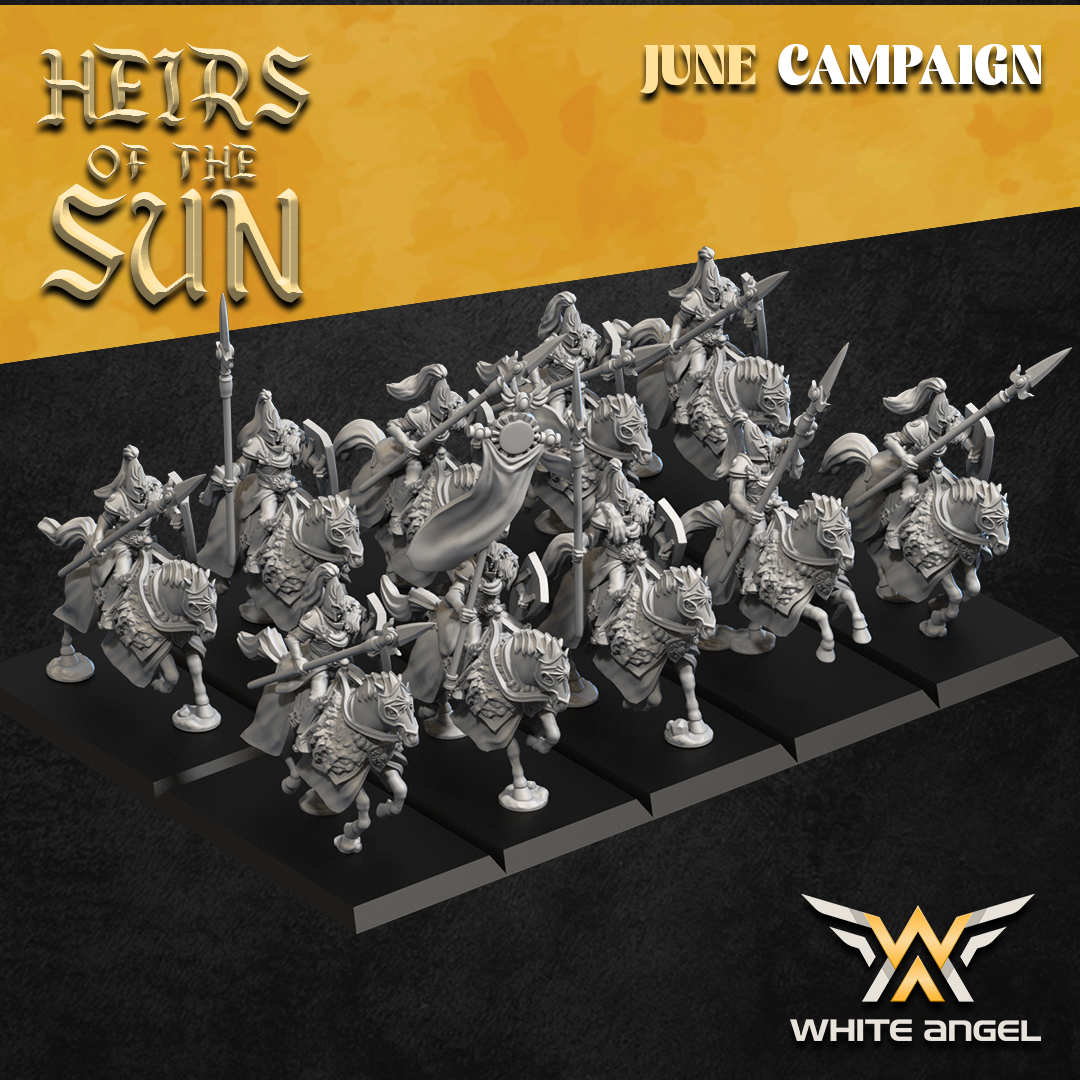 High Elf Lion Lancers | White Angel 28/32mm Fantasy Wargaming Miniatures