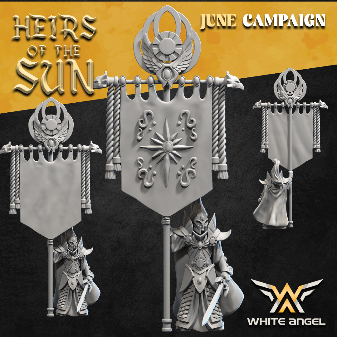 High Elf Battle Standard | White Angel 28/32mm Fantasy Wargaming Miniatures