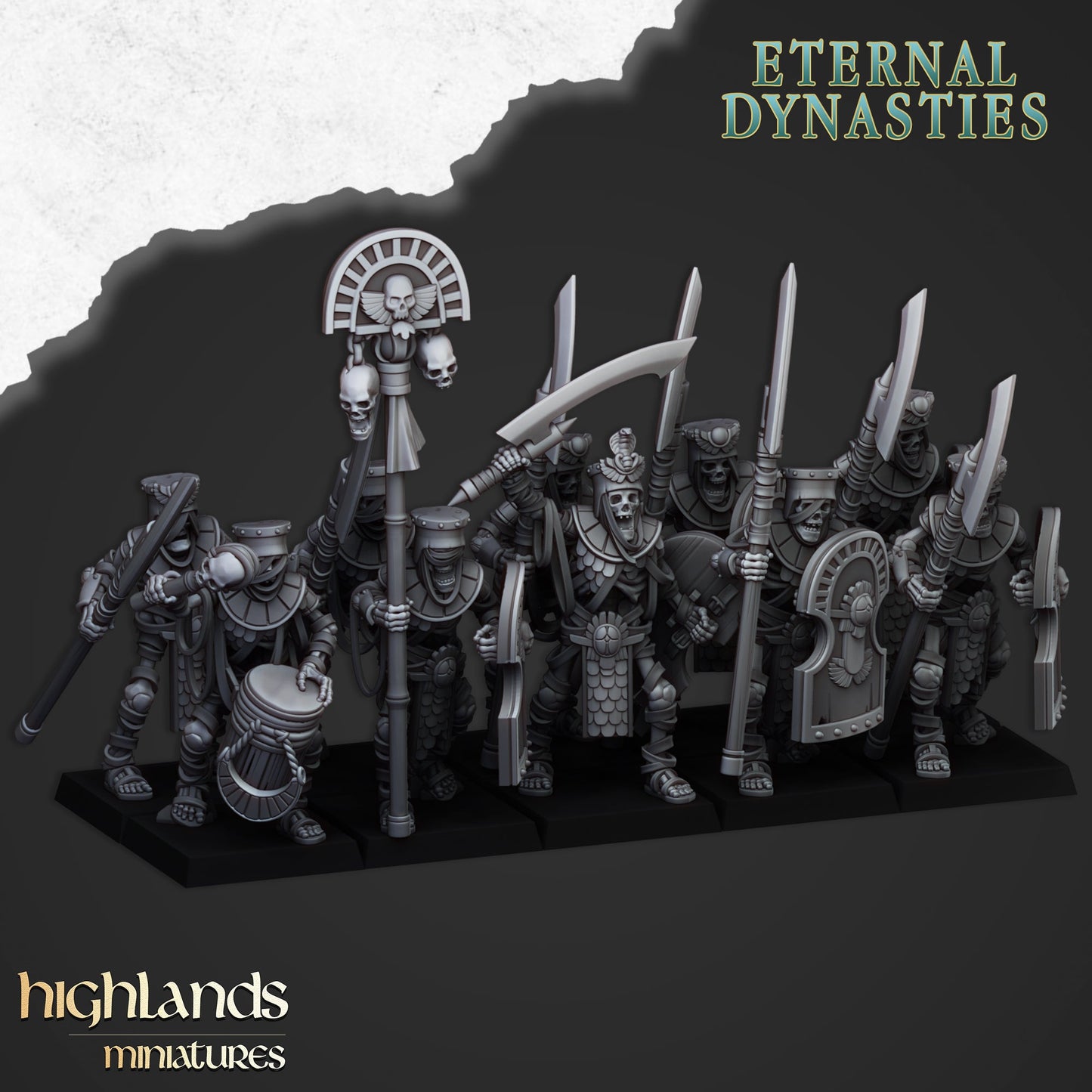 Eternal Dynasties Ancient Guard | Highlands Miniatures 28/32mm Fantasy Wargaming Miniatures Role Playing Miniatures