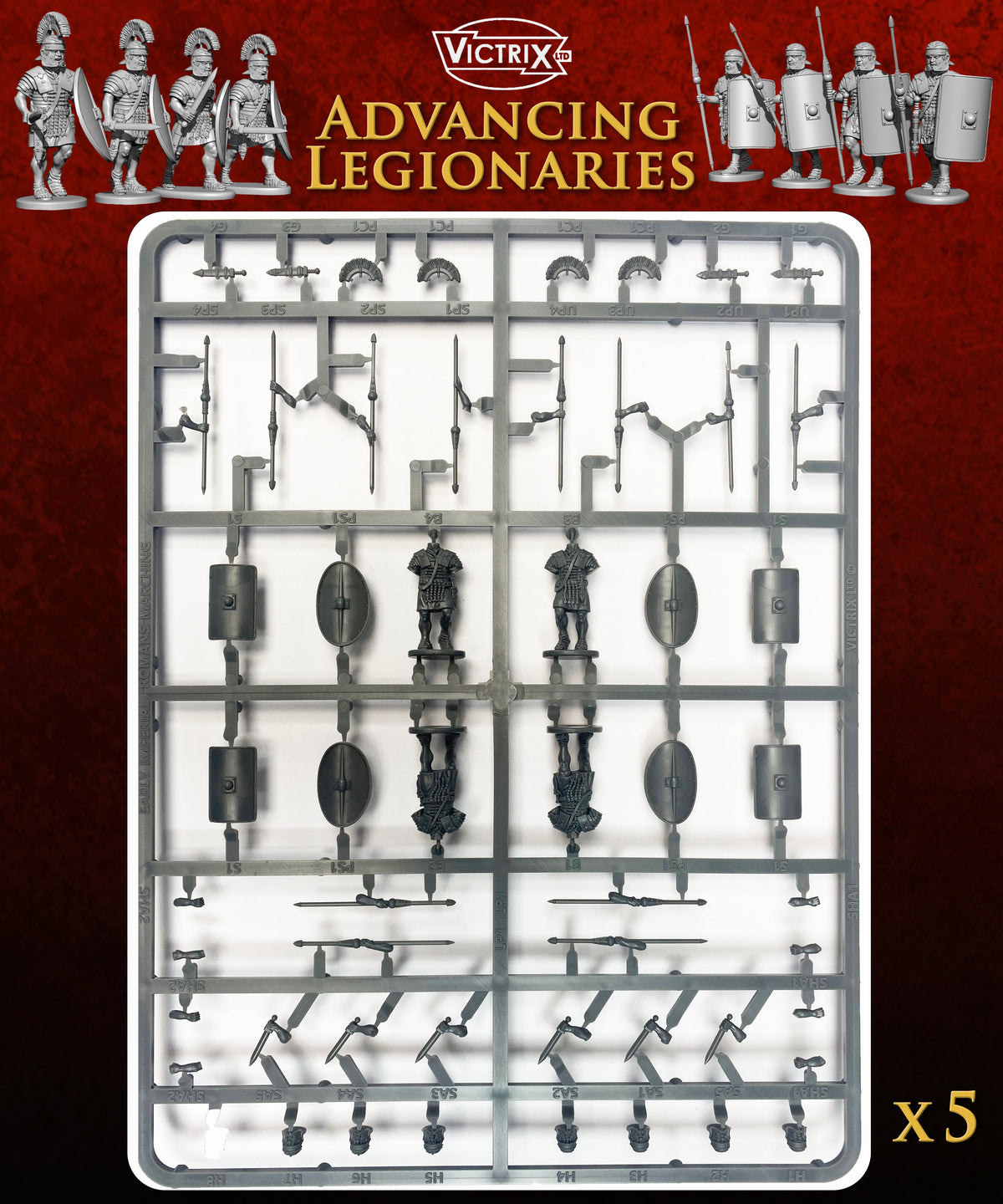 Early Imperial Roman Legionaries Advancing - Victrix