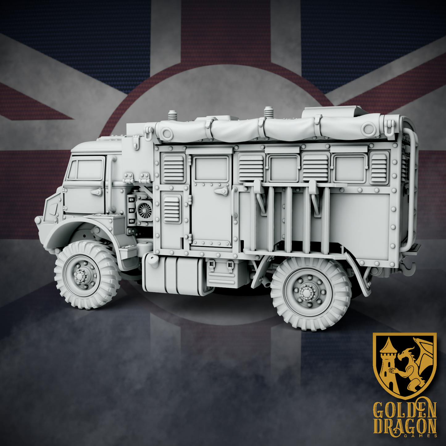 British Empire Bedford Utility Truck | Golden Dragon Games Weird WW2 Role Playing Miniatures