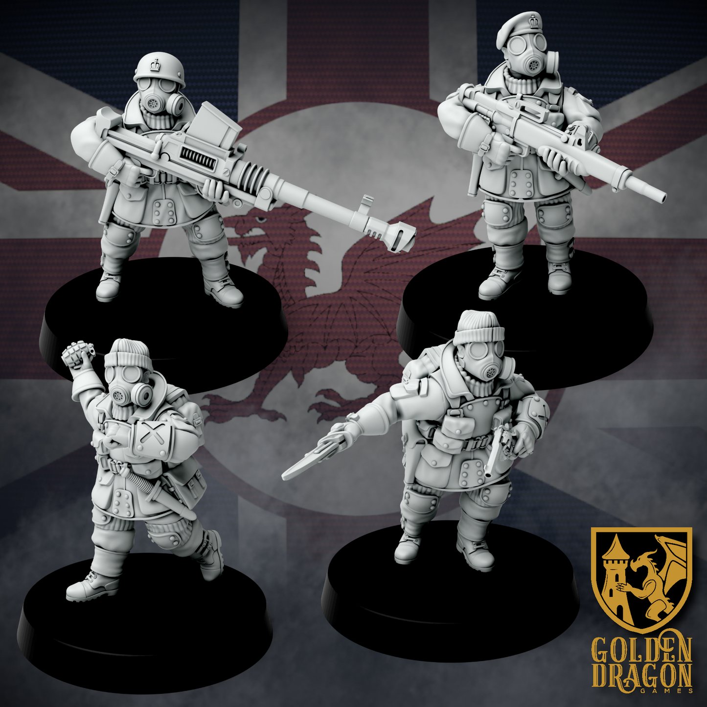 British Empire SAS | Golden Dragon Games Weird WW2 Role Playing Miniatures