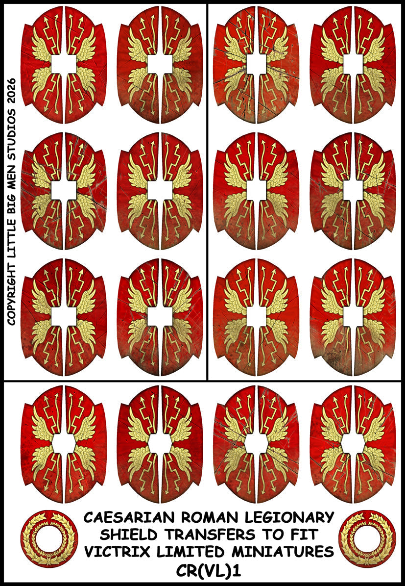 Caesarian Roman shield designs 1 PRECUT - Victrix