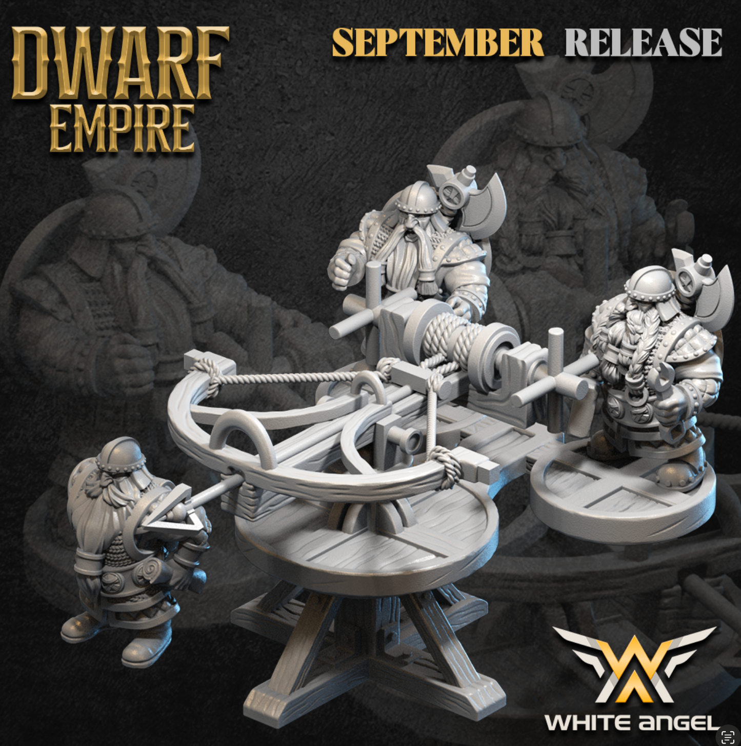 Dwarf Empire Ballista | White Angel 28/32mm Fantasy Wargaming Miniatures