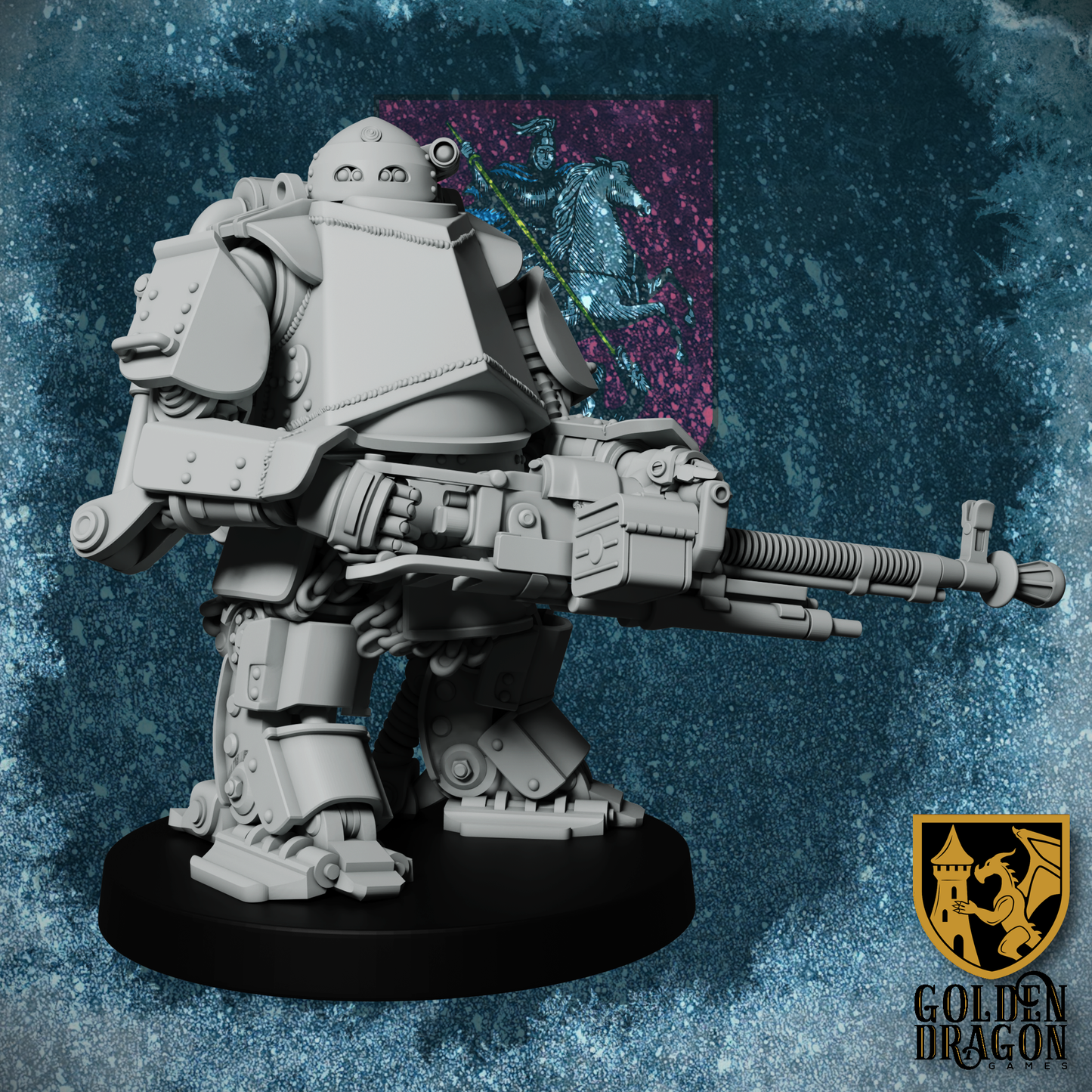 Russian Empire SB-24 ’Druzhina’ Battlesuits | Golden Dragon Games Weird WW2 Role Playing Miniatures