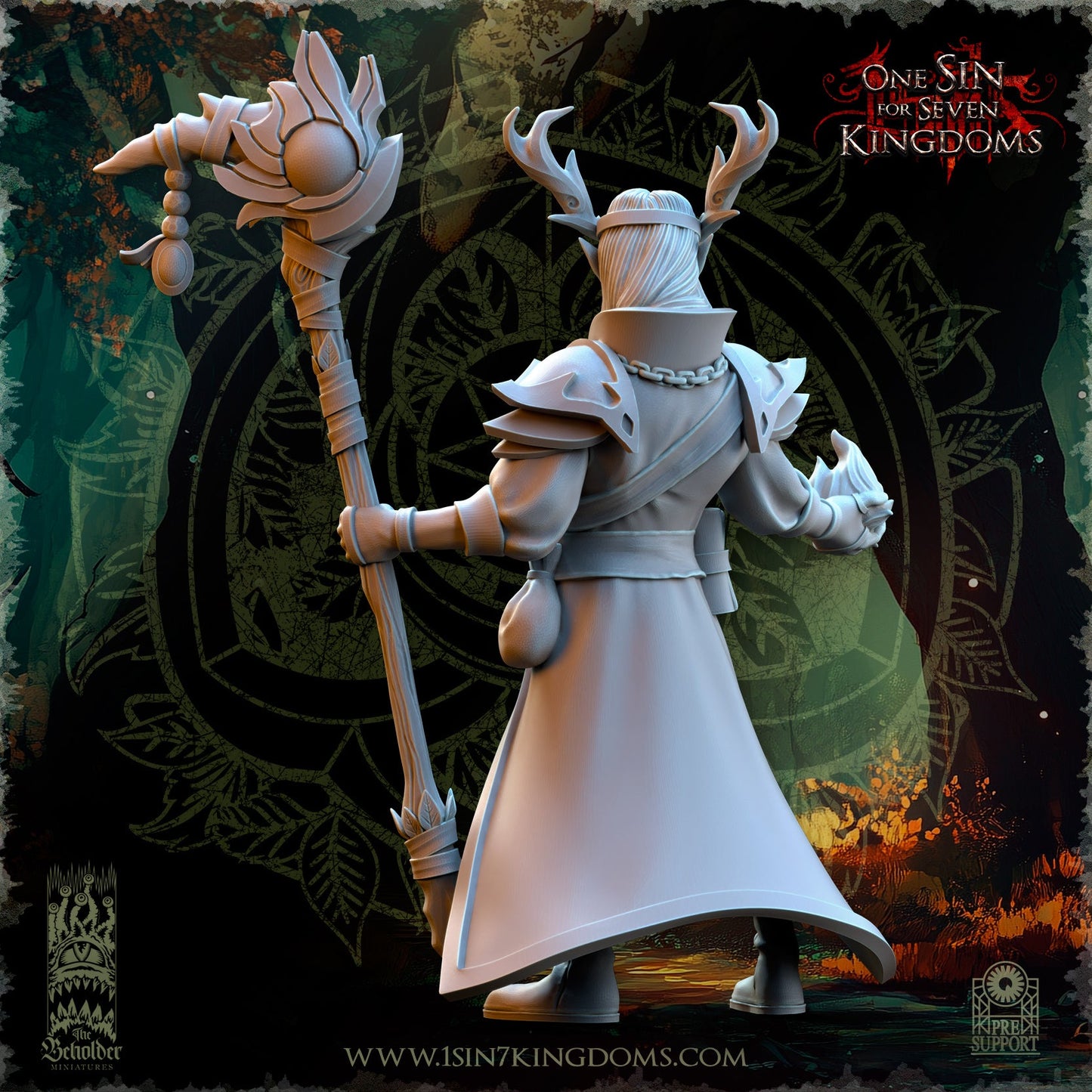 Findlas Keeper of the Woods | The Beholder Miniatures 28/32mm Fantasy Wargaming Miniatures