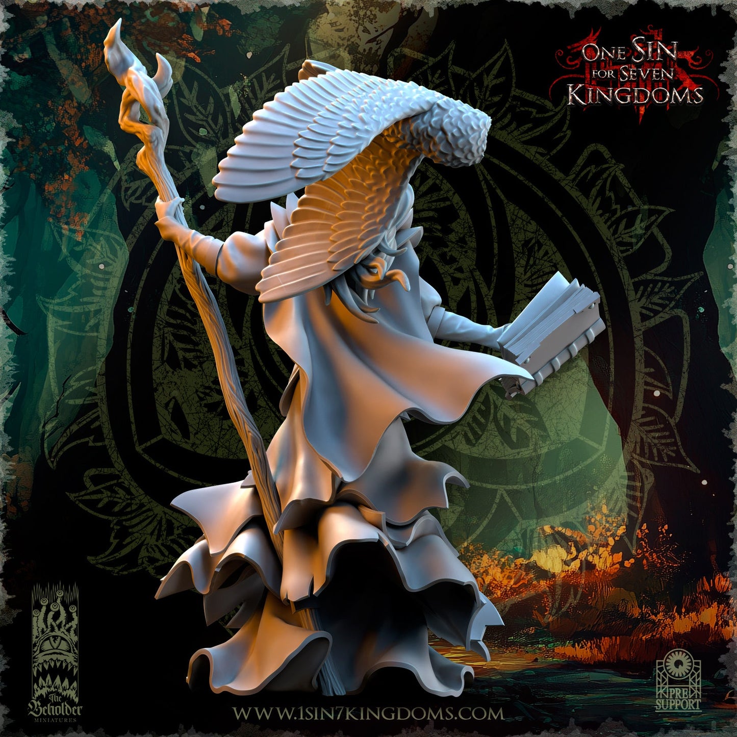 Nuara Whisper of the Trees | The Beholder Miniatures 28/32mm Fantasy Wargaming Miniatures