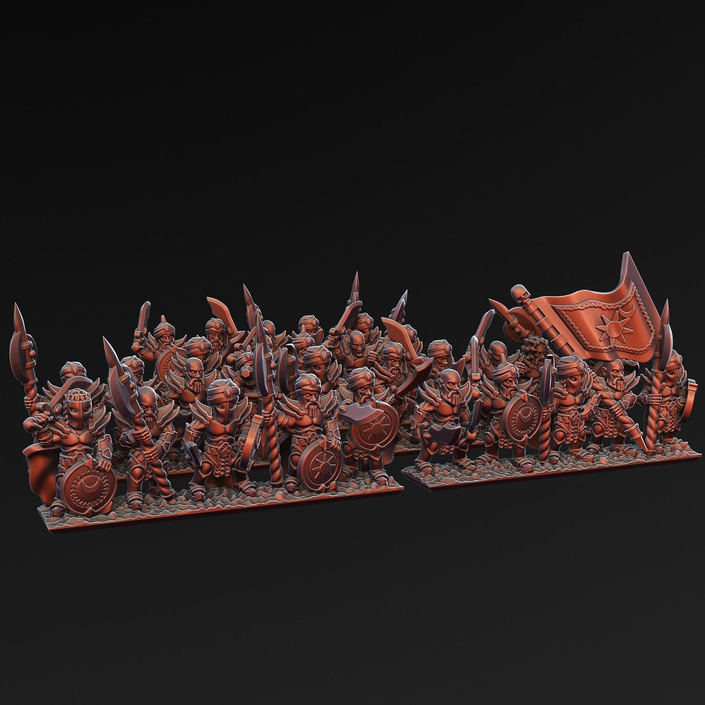 Araby Guard Unit | Greenskin Miniatures 10Mm Fantasy Wargaming Role Playing
