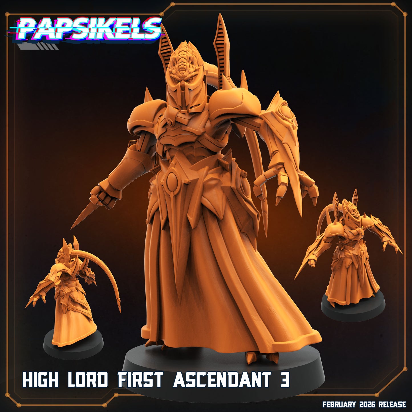 Sapients High Lord | Papsikels 32mm Sci Fi Miniatures