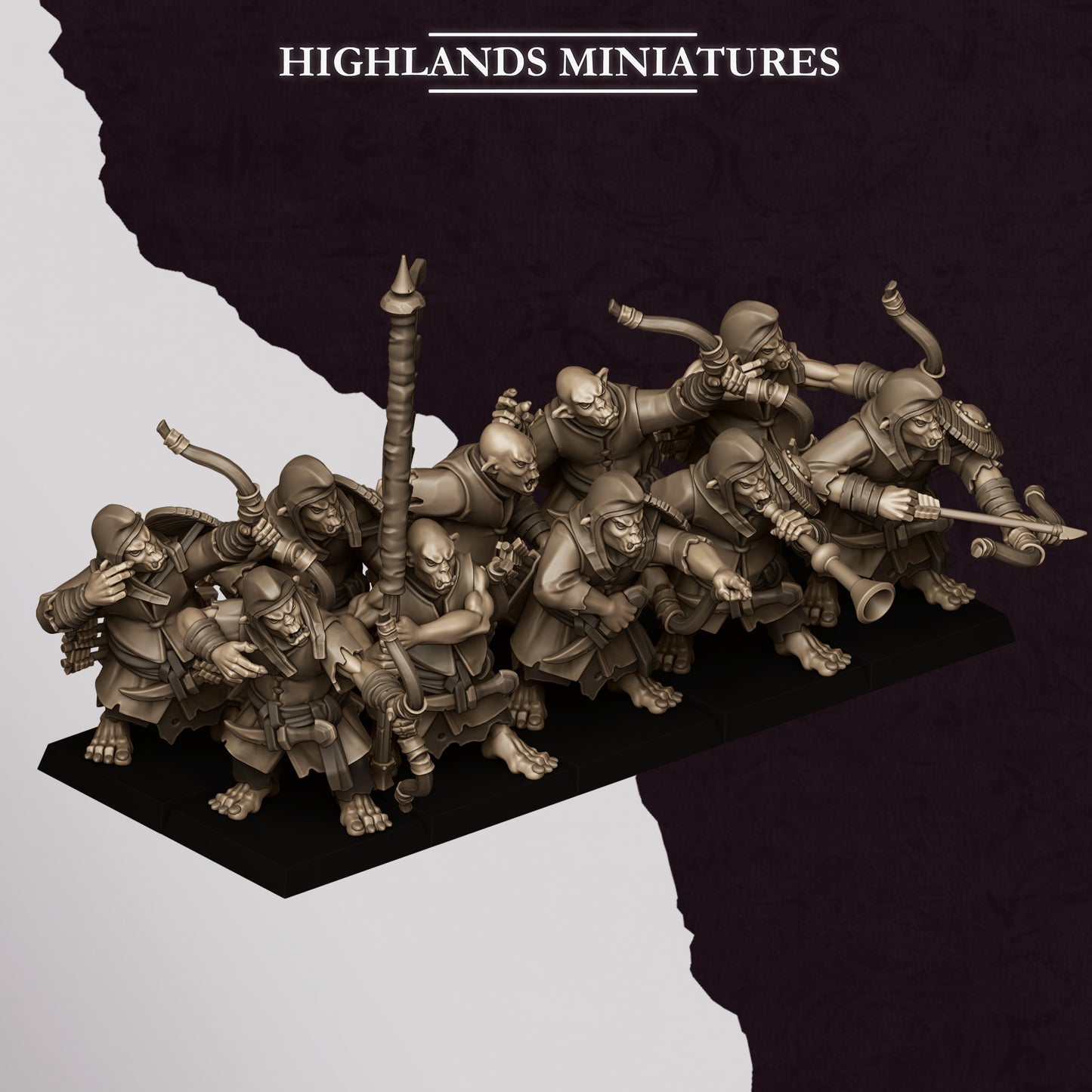 Sons of Marduk Hobgoblin Archers | Highlands Miniatures 28/32mm Fantasy Wargaming Miniatures