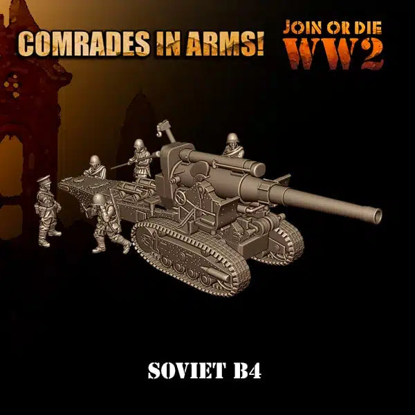Soviet Army 203mm Howitzer | 3D Breed 28mm WW2 Wargaming Miniatures Role Playing Miniatures