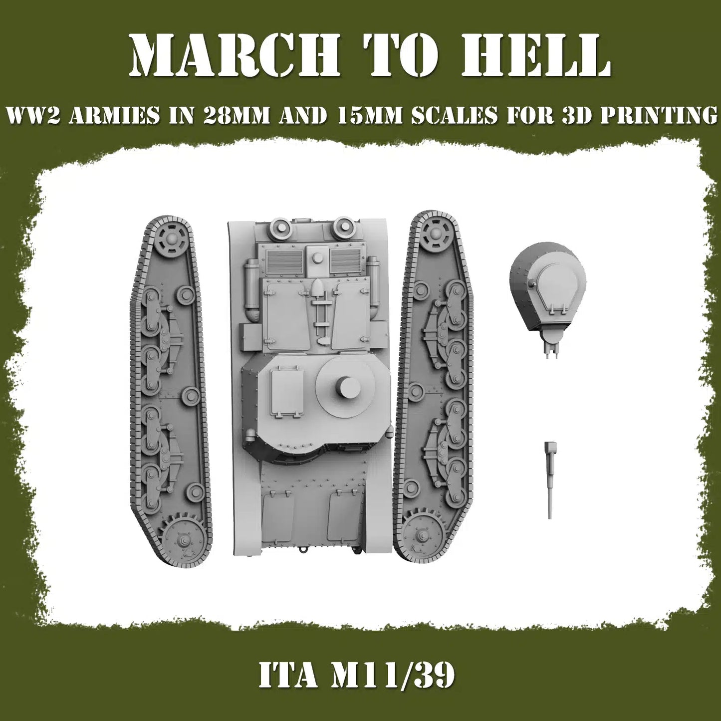 WW2 ITALIAN ARMY (BERSAGLIERI) M11_39 | 3DBreed 15mm Wargaming Miniatures