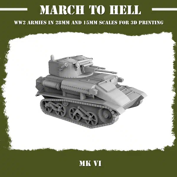 WW2 BRITISH ARMY MK VI | 3DBreed 15mm Wargaming Miniatures