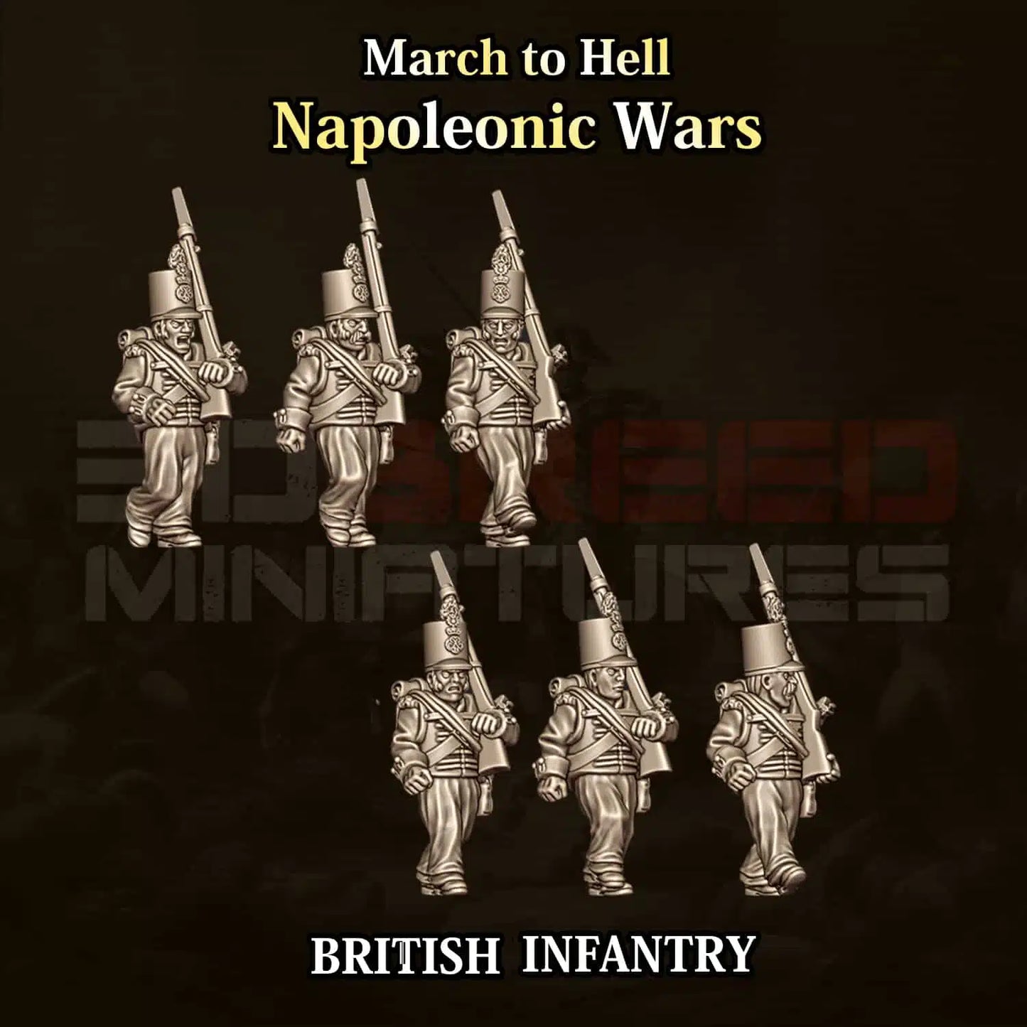 Napoleonic Wars BRITISH INFANTRY | 3DBreed 15mm Wargaming Miniatures