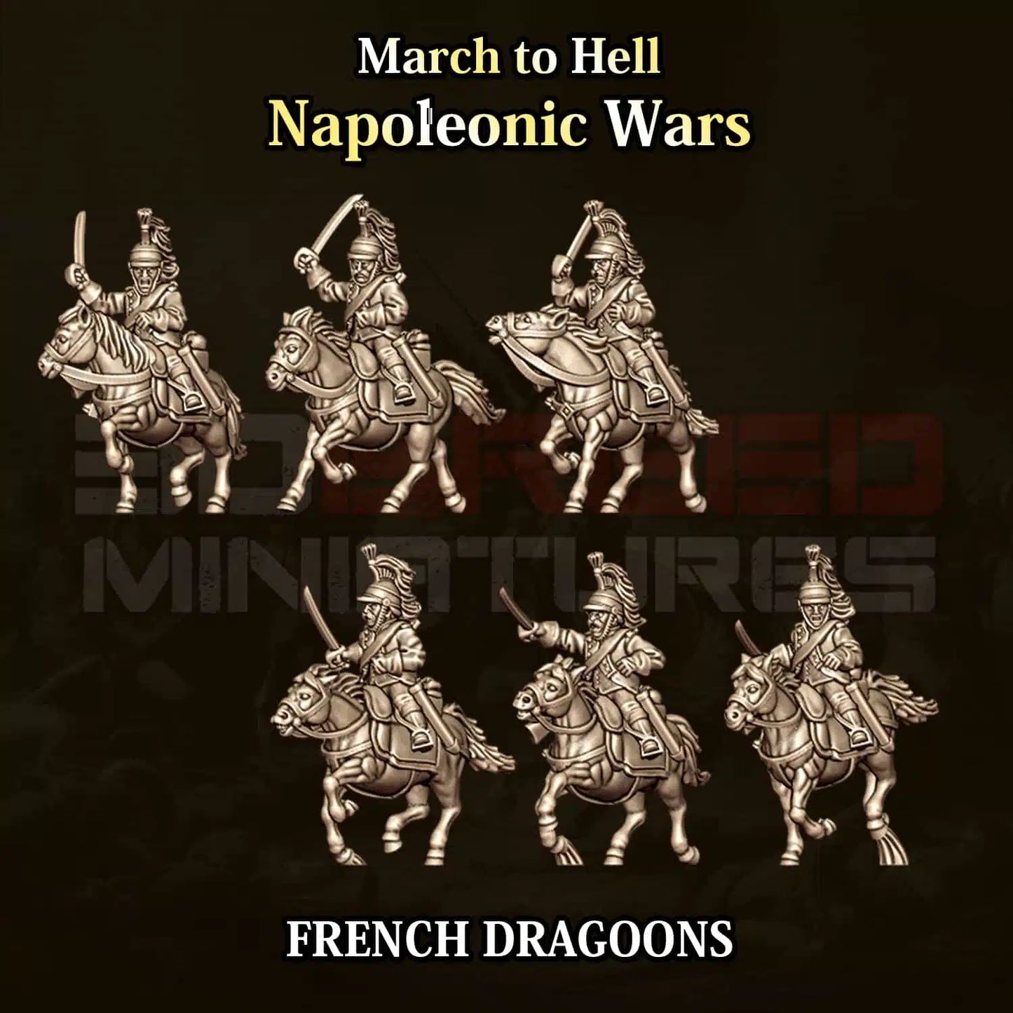 Napoleonic Wars FRENCH DRAGOONS | 3DBreed 15mm Wargaming Miniatures