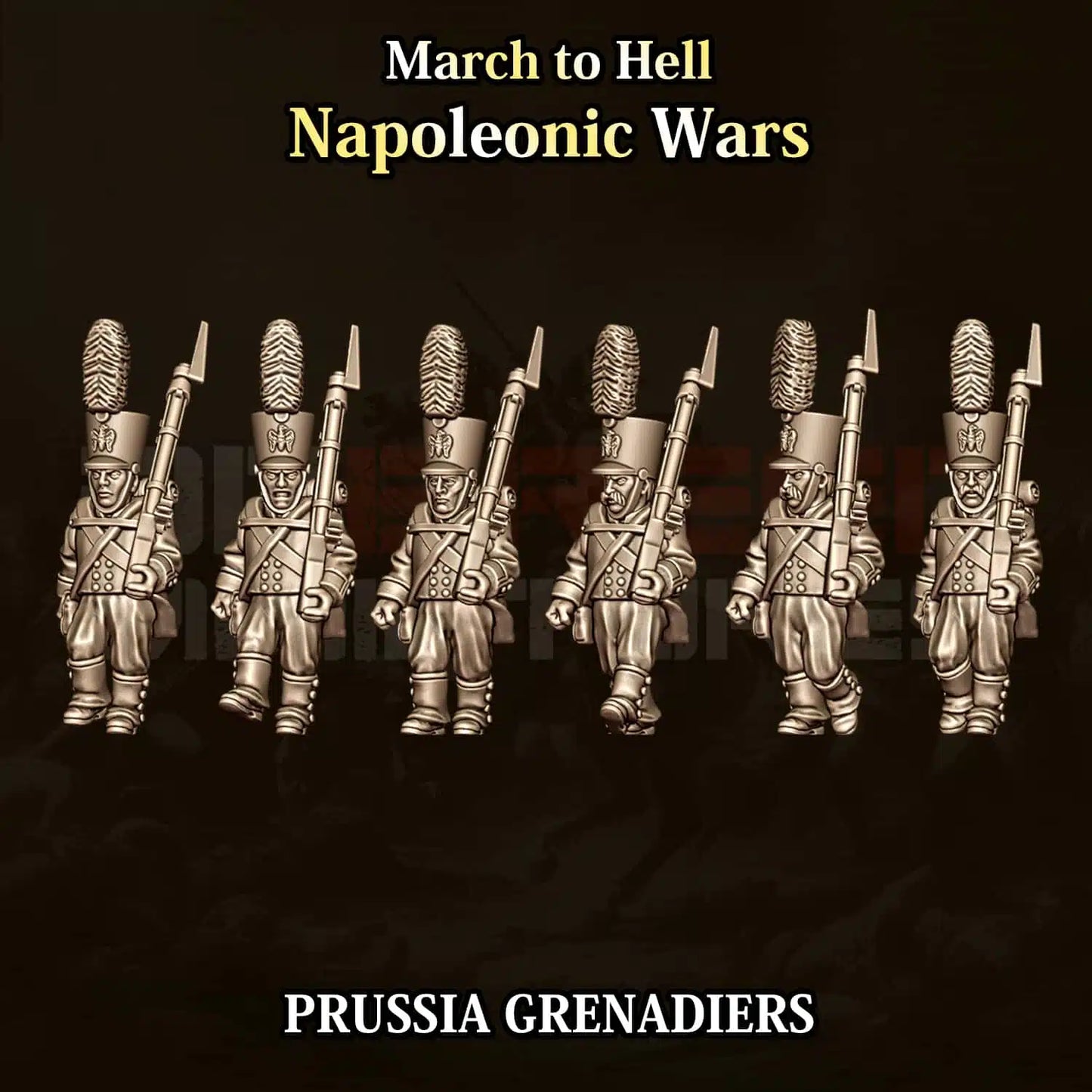 Napoleonic Wars PRUSSIA GRENADIERS | 3DBreed 15mm Wargaming Miniatures