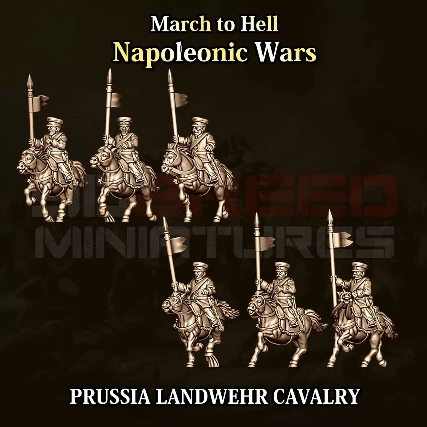 Napoleonic Wars PRUSSIA LANDWEHR CAVALRY | 3DBreed 15mm Wargaming Miniatures