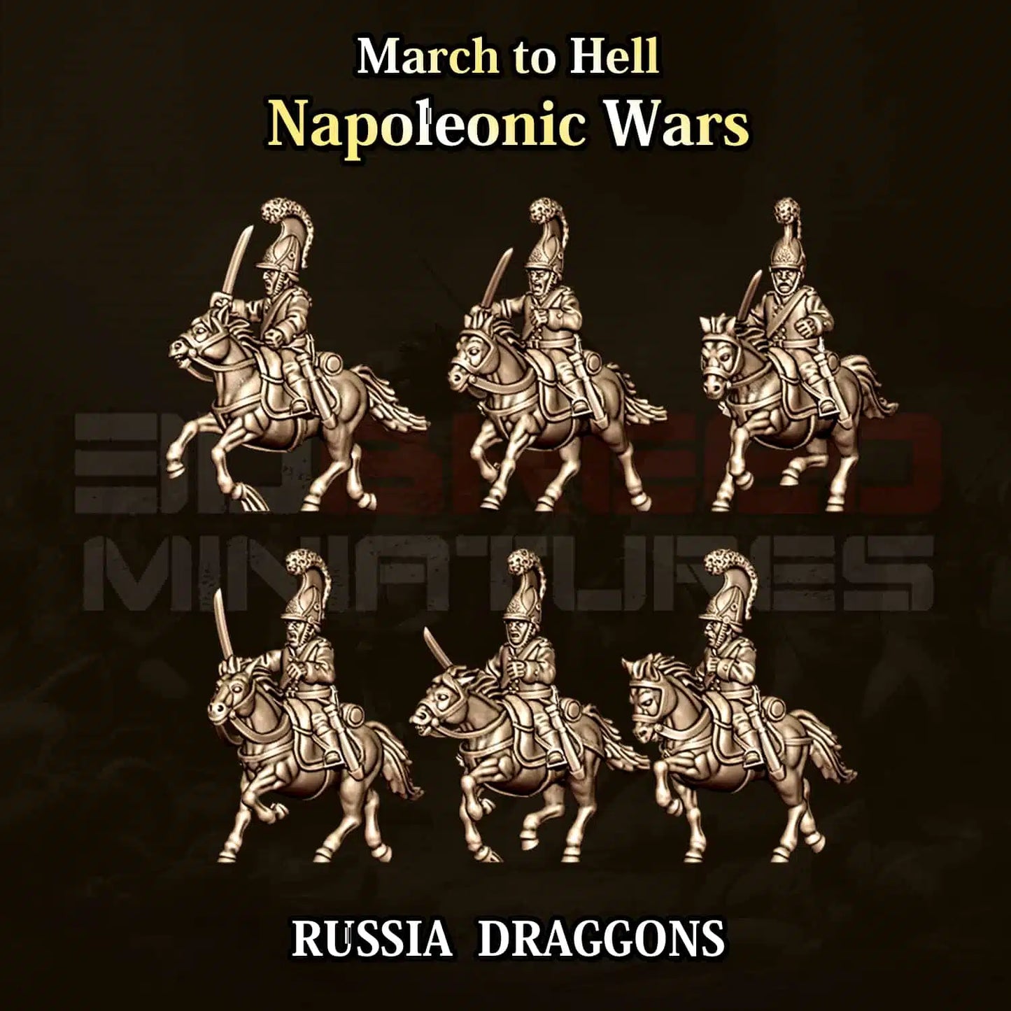Napoleonic Wars RUSSIA DRAGOONS CAVALRY | 3DBreed 15mm Wargaming Miniatures