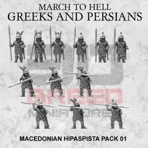 Macedonian Hipaspists | 3DBreed 15mm Wargaming Miniatures Role Playing Miniatures