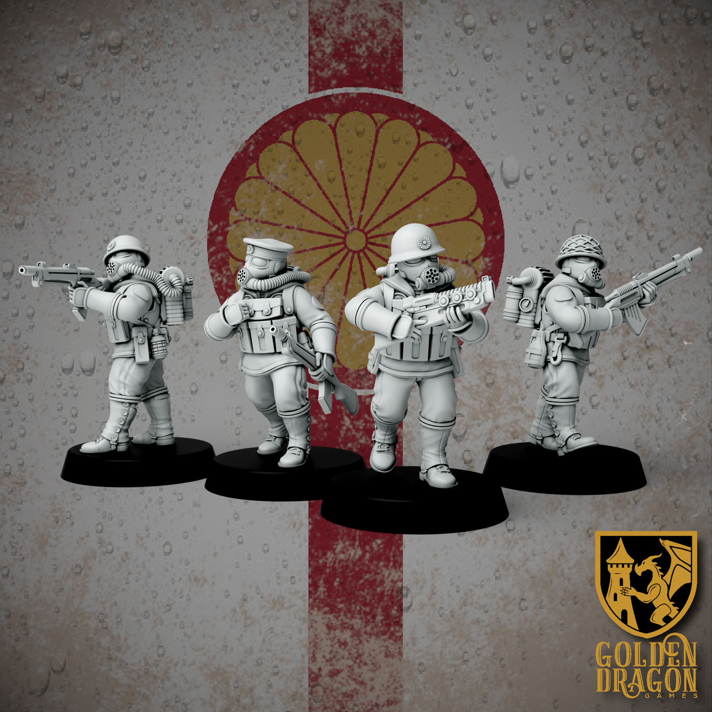 Empire of Japan Rikusentai Naval Infantry | Golden Dragon Games Weird WW2 Role Playing Miniatures