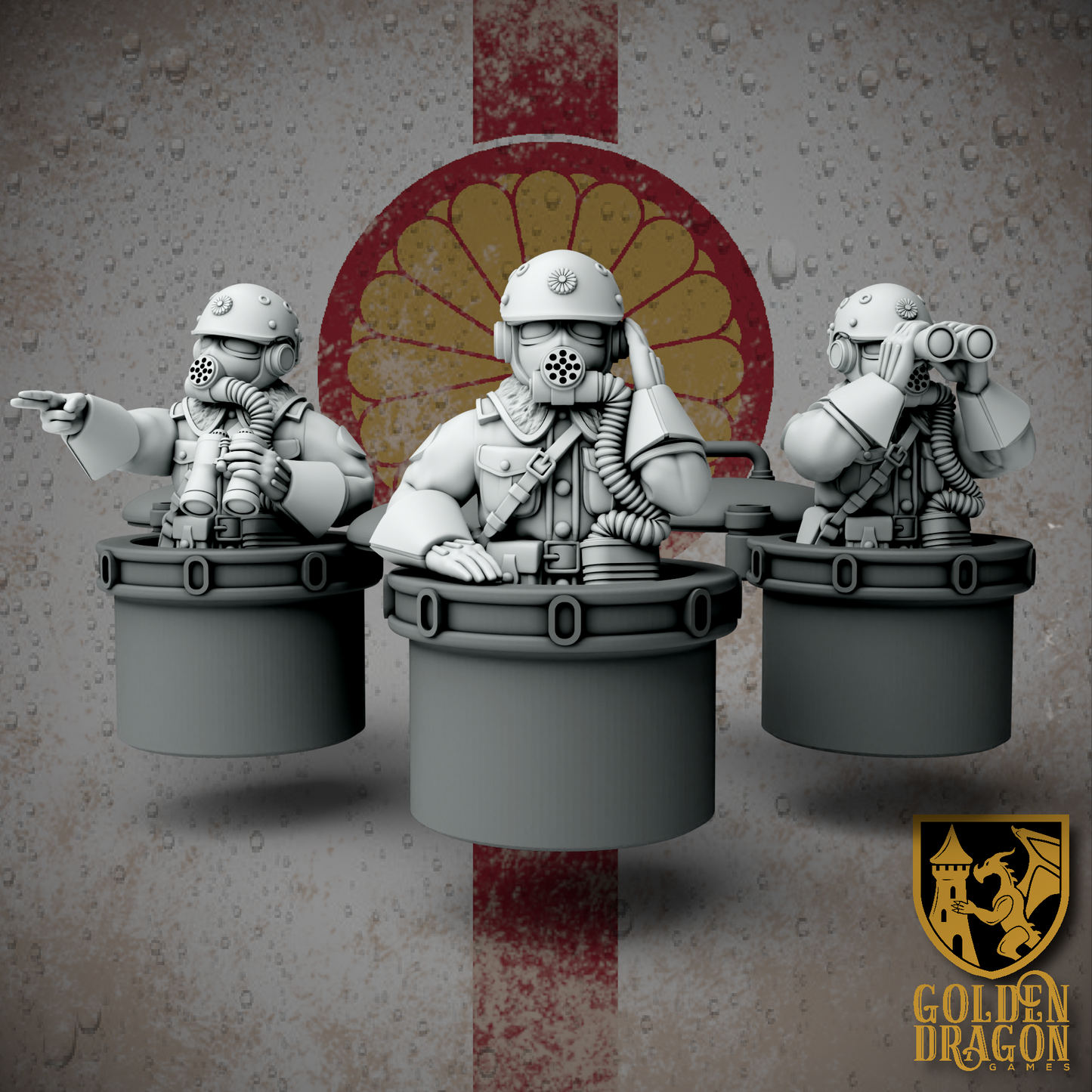 Empire of Japan Navy Officers | Golden Dragon Games Weird WW2 Role Playing Miniatures