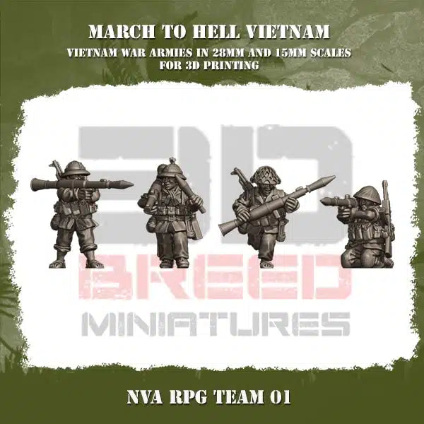 VIETNAM WAR NVA RPG TEAM | 3DBreed 15mm Wargaming Miniatures