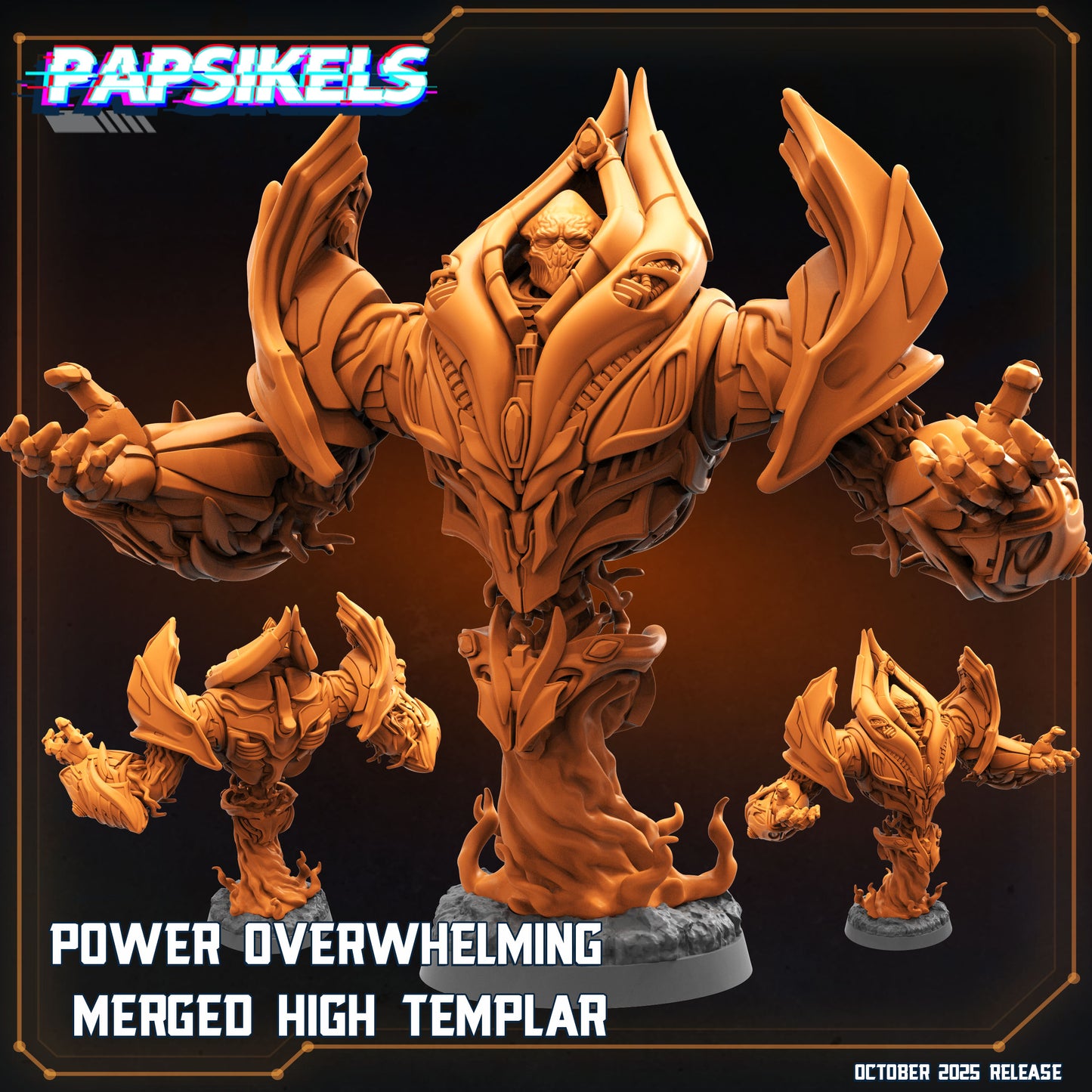 Sapients Merged Templar | Papsikels 32mm Sci Fi Miniatures