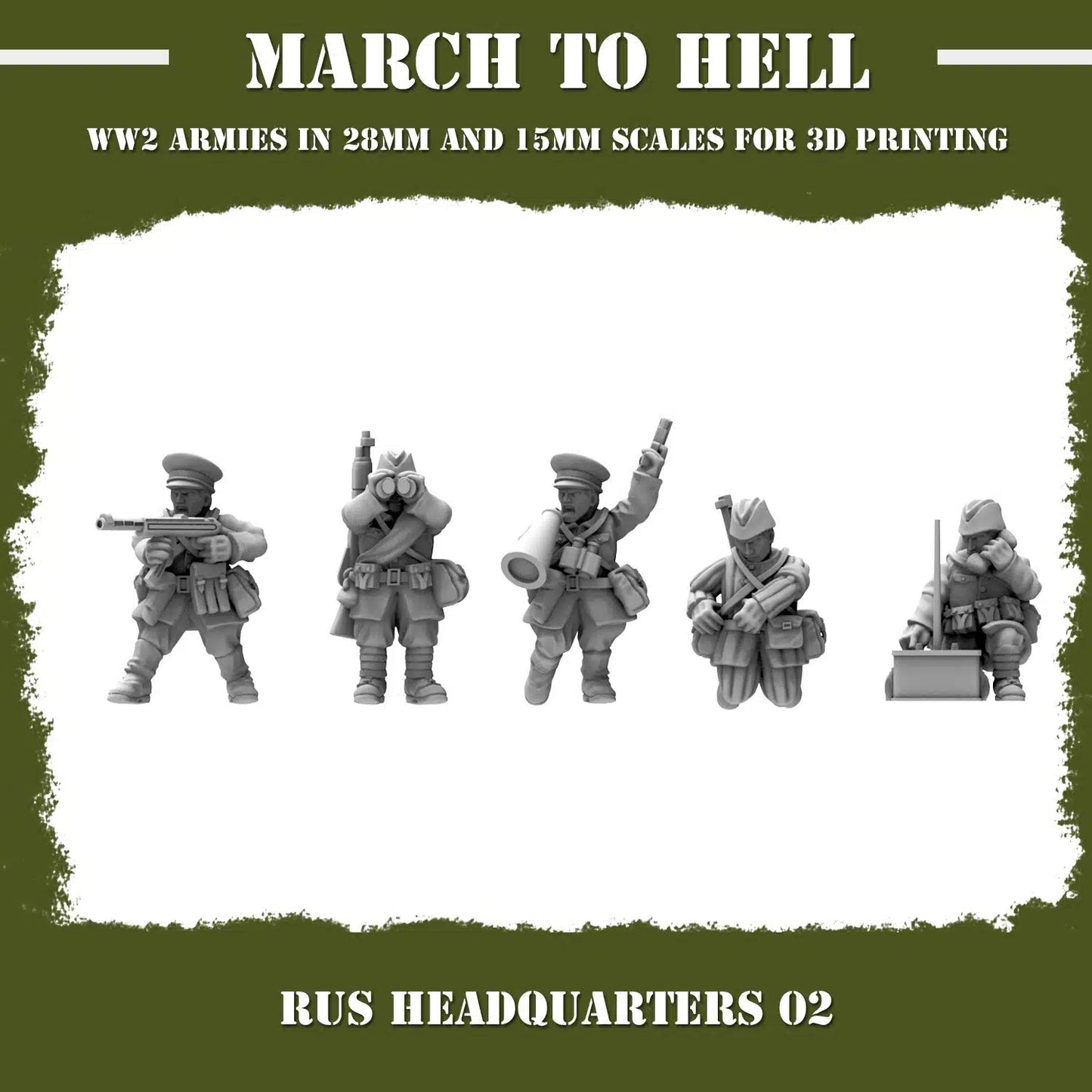 WW2 RED ARMY HQ 02 | 3DBreed 15mm Wargaming Miniatures