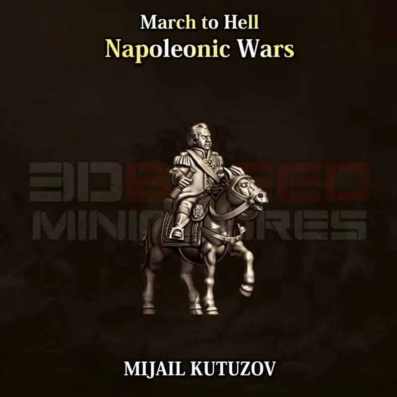 Napoleonic Wars RUSSIA MIJAIL KUTUZOV | 3DBreed 15mm Wargaming Miniatures