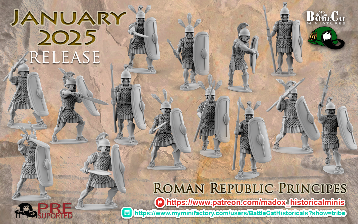 Republican Roman Principes | Battlecat 28mm Historical Wargaming Miniatures Role Playing Miniatures