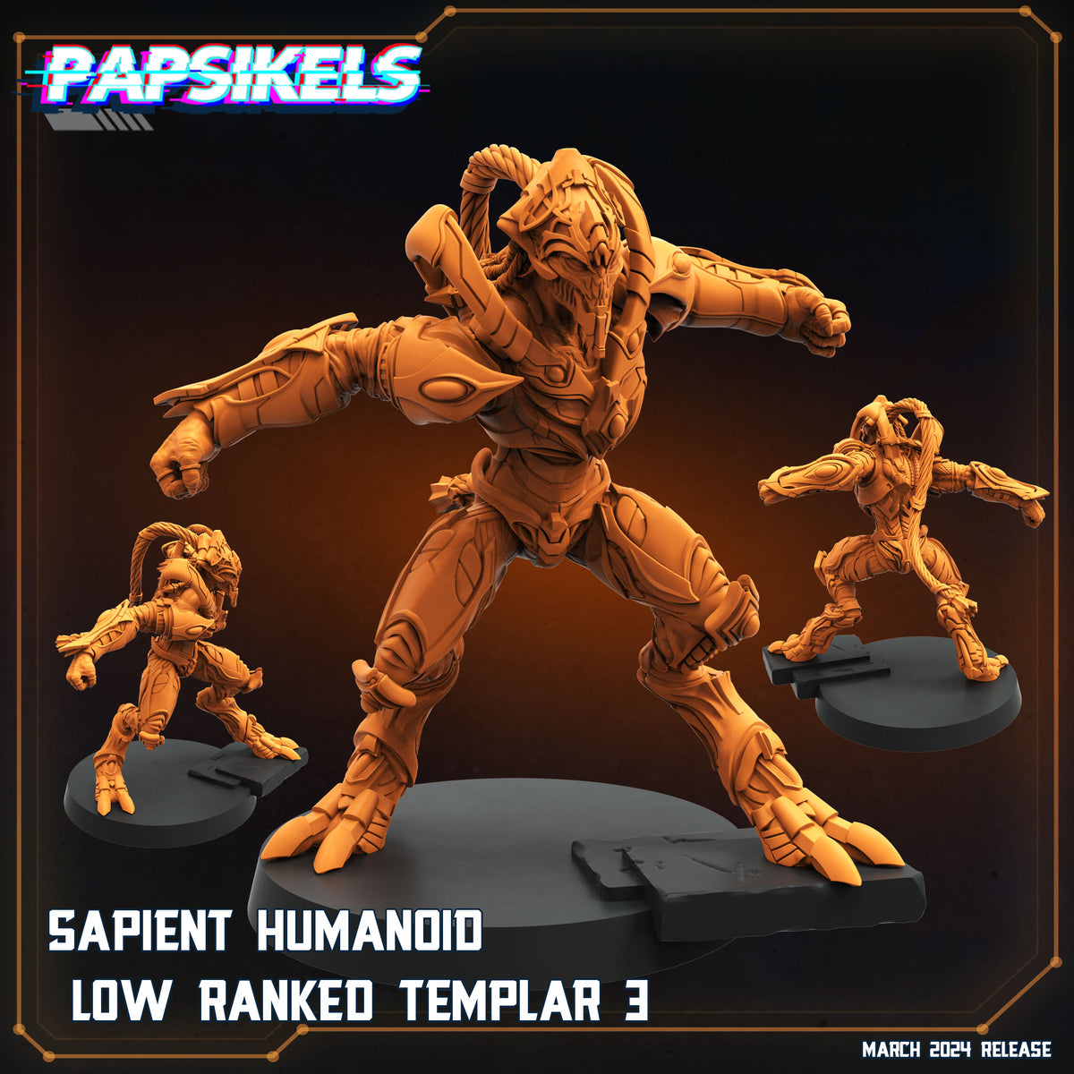 Sapients Zealous Templars | Papsikels 32mm Sci Fi Miniatures