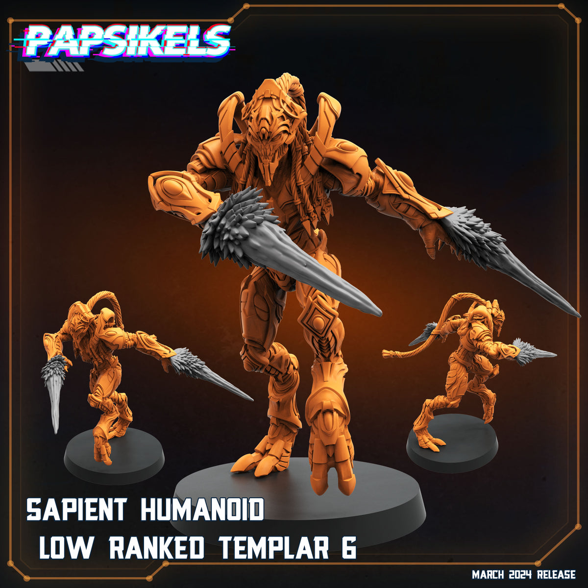 Sapients Zealous Templars | Papsikels 32mm Sci Fi Miniatures