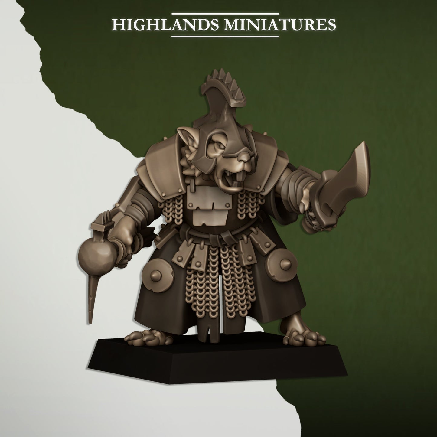 Vermin Lord | Highlands Miniatures 28/32mm Fantasy Wargaming Miniatures Role Playing Miniatures