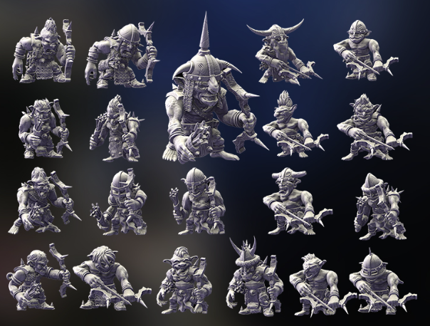 Skaartrench Goblin Archers | Phillip Sin Fantasy Wargaming Miniatures Role Playing Miniatures