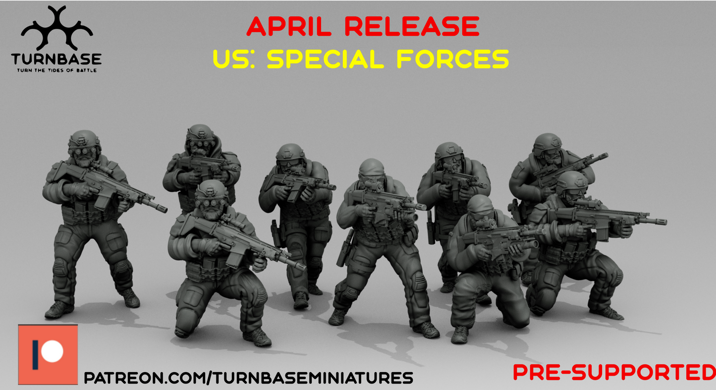 US Special Forces | Turnbase Modern Military Wargaming Miniatures Role Playing Miniatures