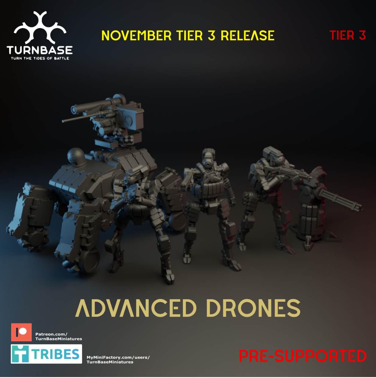 Advanced Drones | Turnbase Modern Military Wargaming Miniatures Role Playing Miniatures