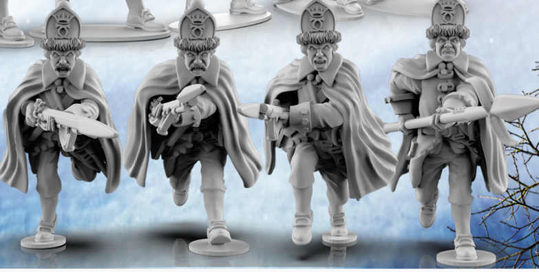 GNW Swedish Infantry with Coats | Battlecat 28mm Historical Wargaming Miniatures Grenadiers Role Playing Miniatures